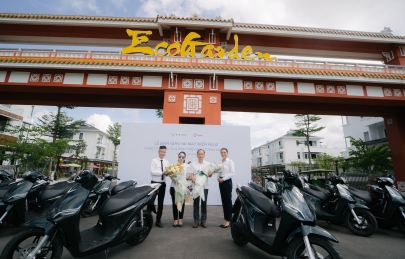 Cotana Capital đón 100 xe máy điện Feliz về dự án Ecogarden